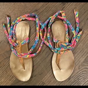 Lilly Pulitzer harbor sandals size 9 1/2